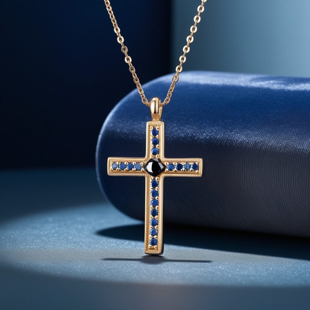 Gold cross necklace