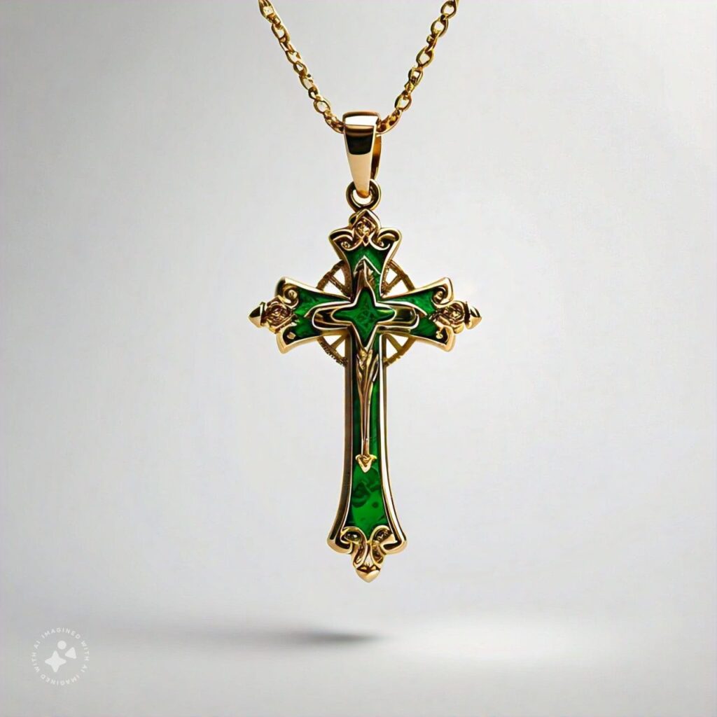 gold cross necklace